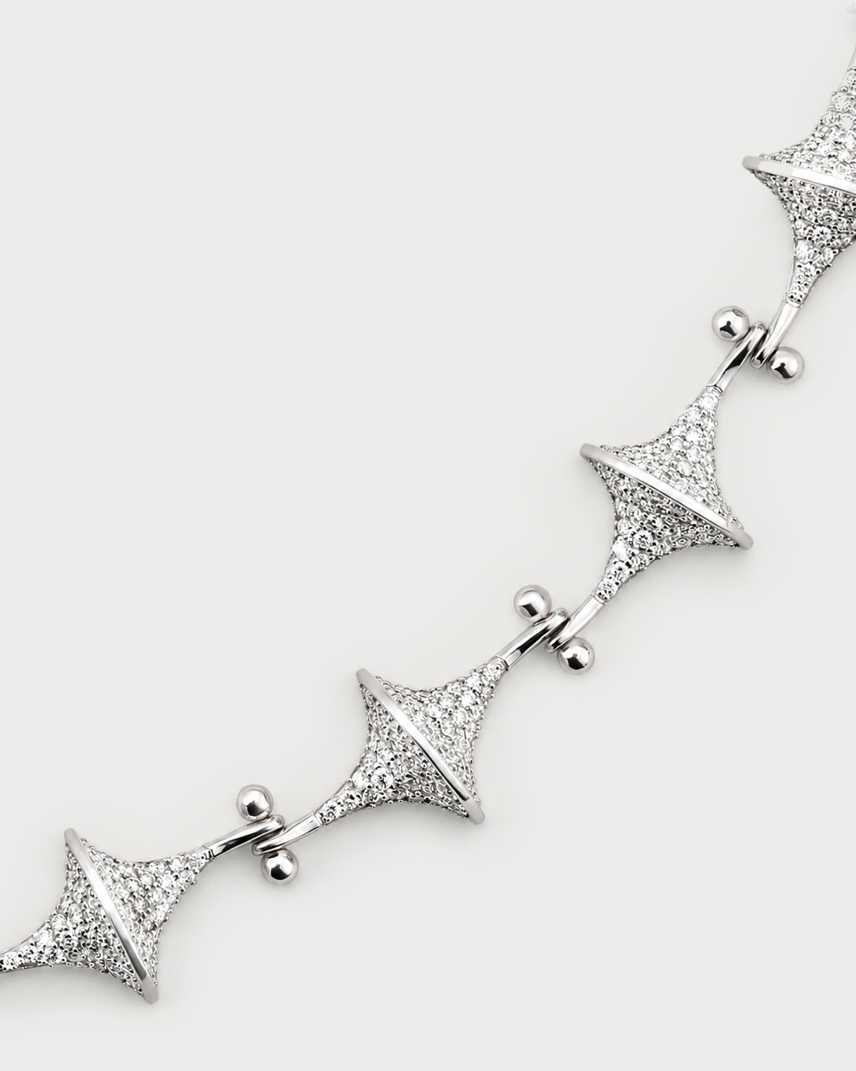 Toupie Pave Diamond Necklace