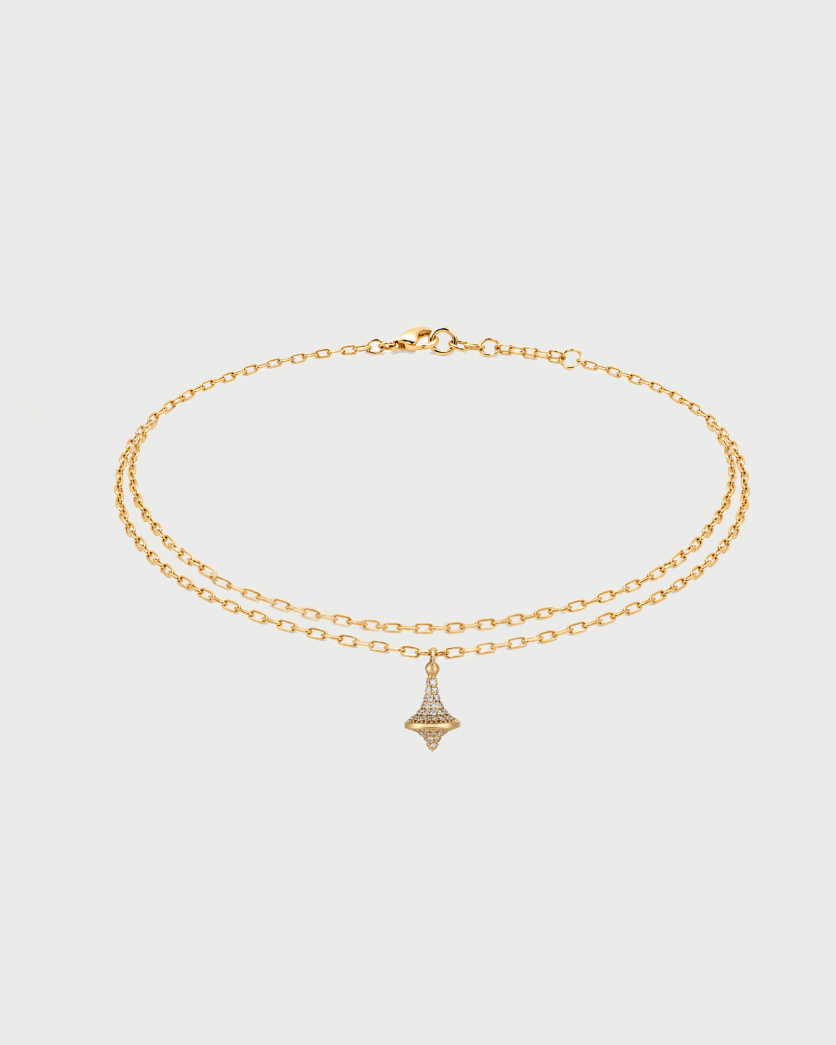 Toupie Diamond Anklet