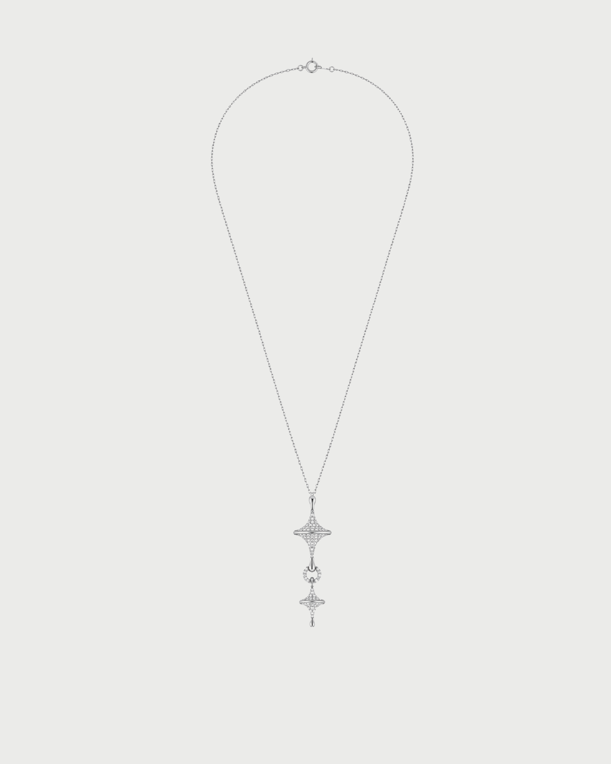 Toupie Sautoir Diamond Necklace