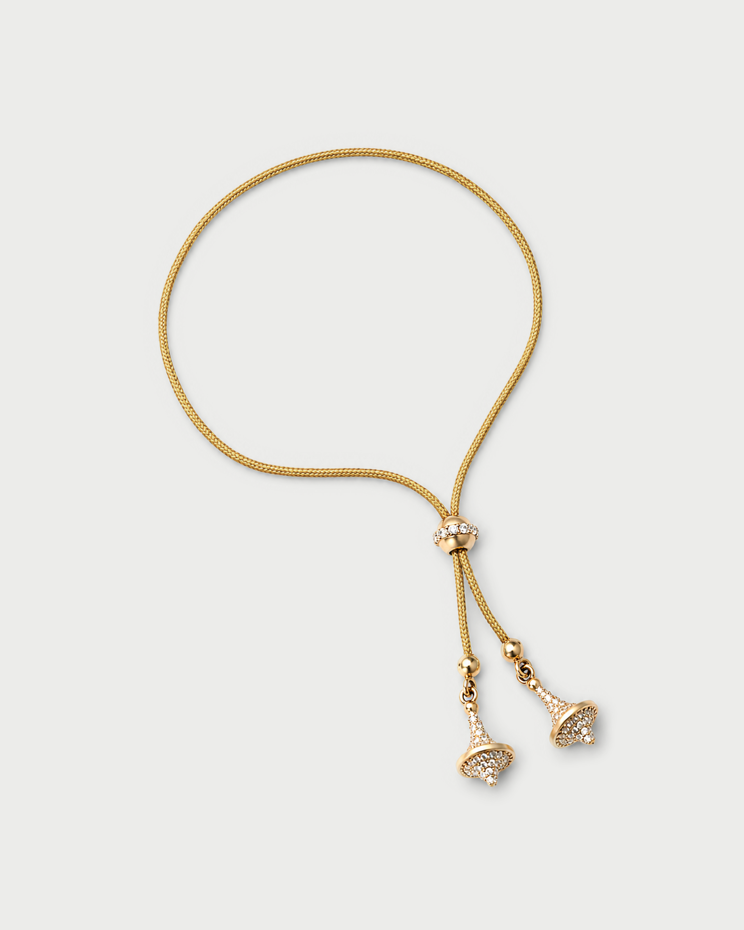 Toupie Diamond Cord Bolo Bracelet
