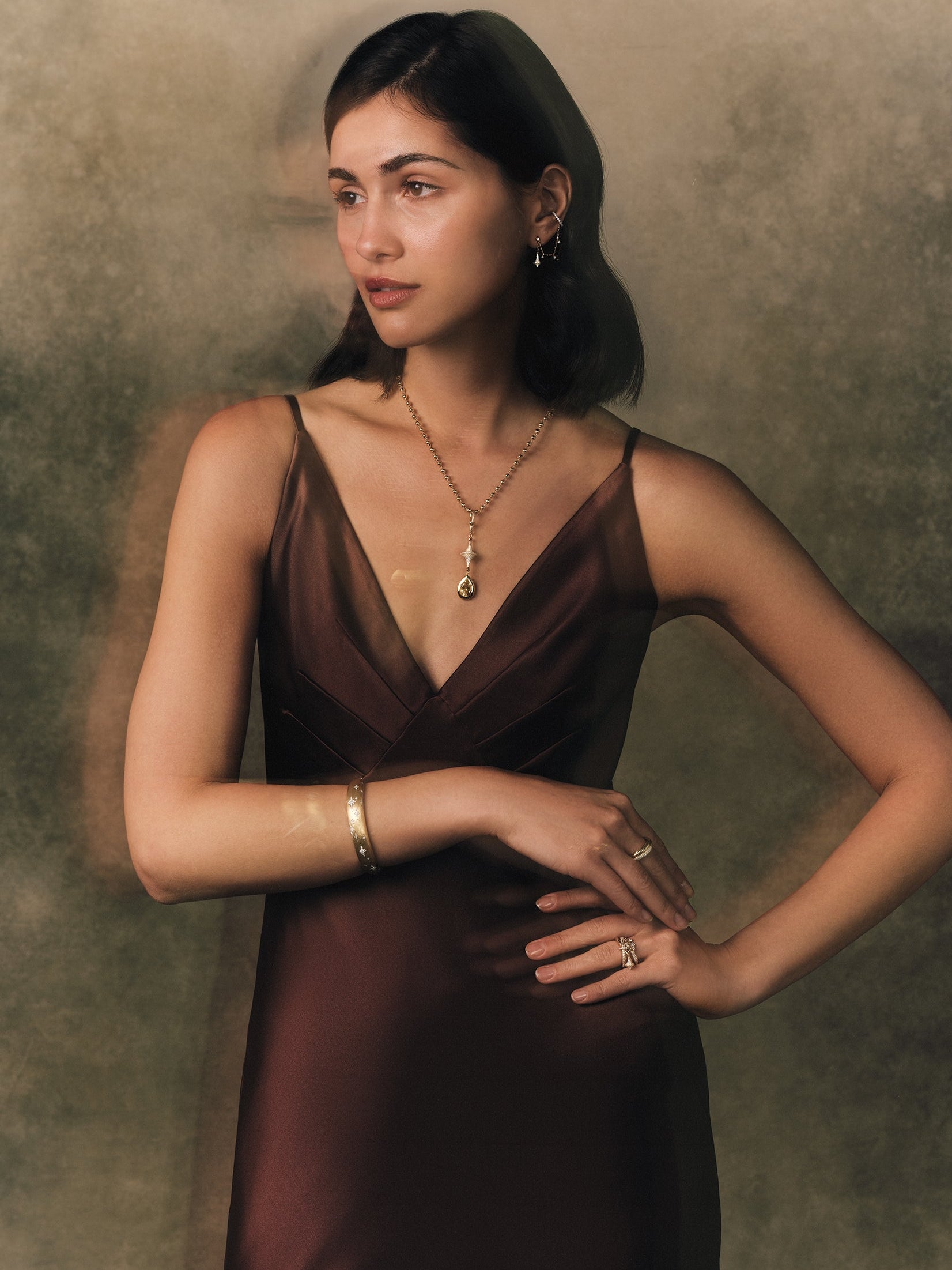 Toupie Yellow Sapphire Drop Necklace