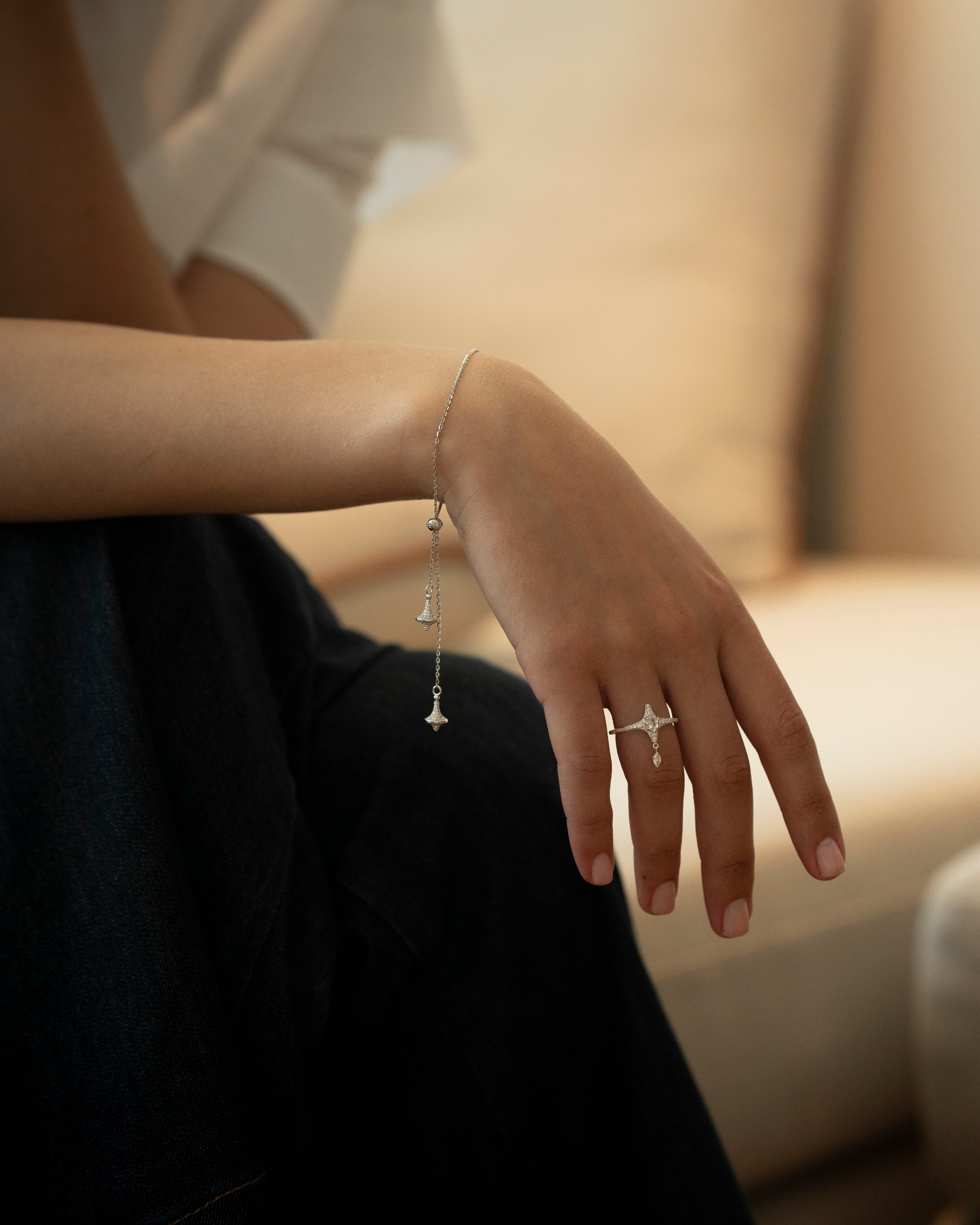 Toupie Diamond Slider Bracelet