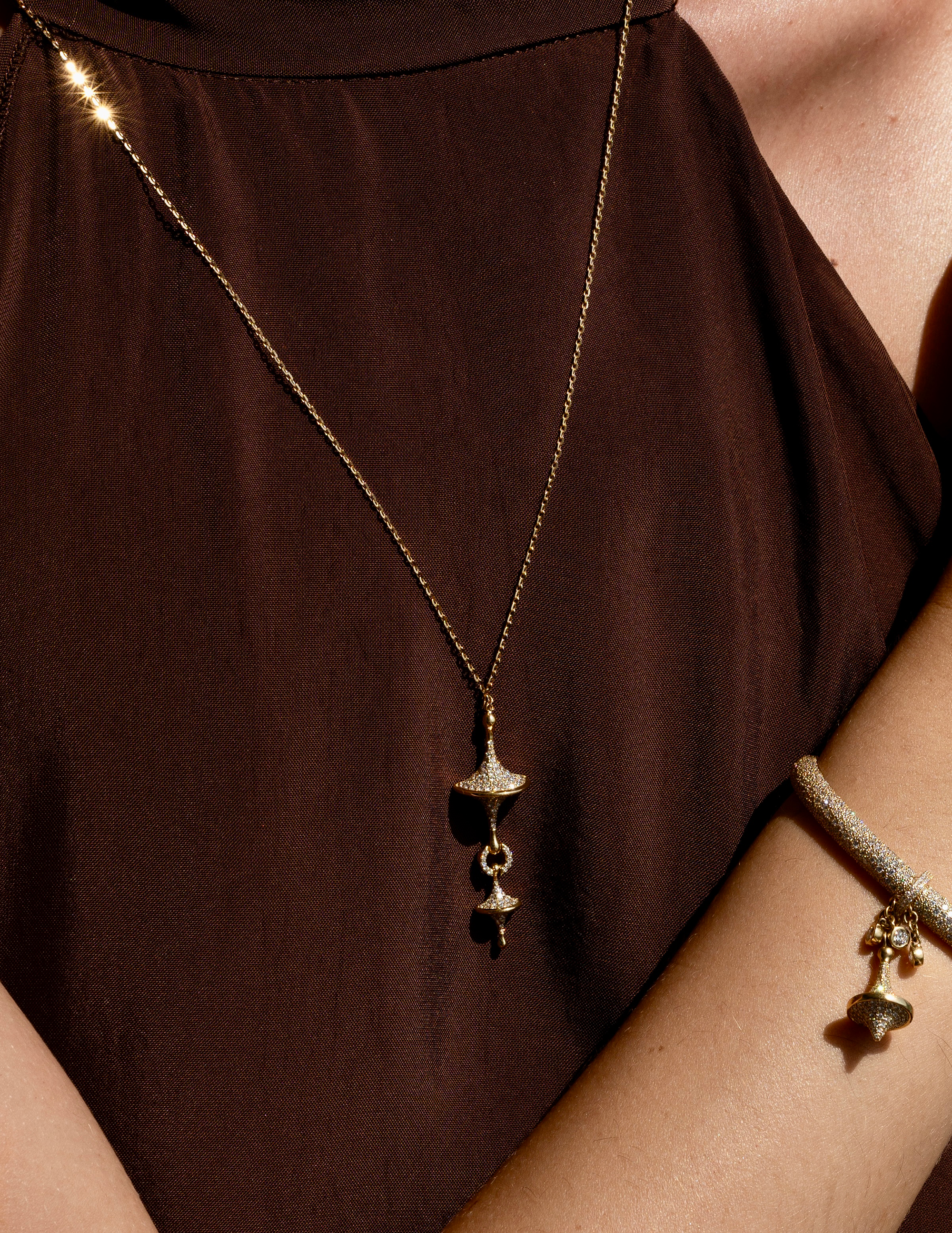 Toupie Sautoir Diamond Necklace