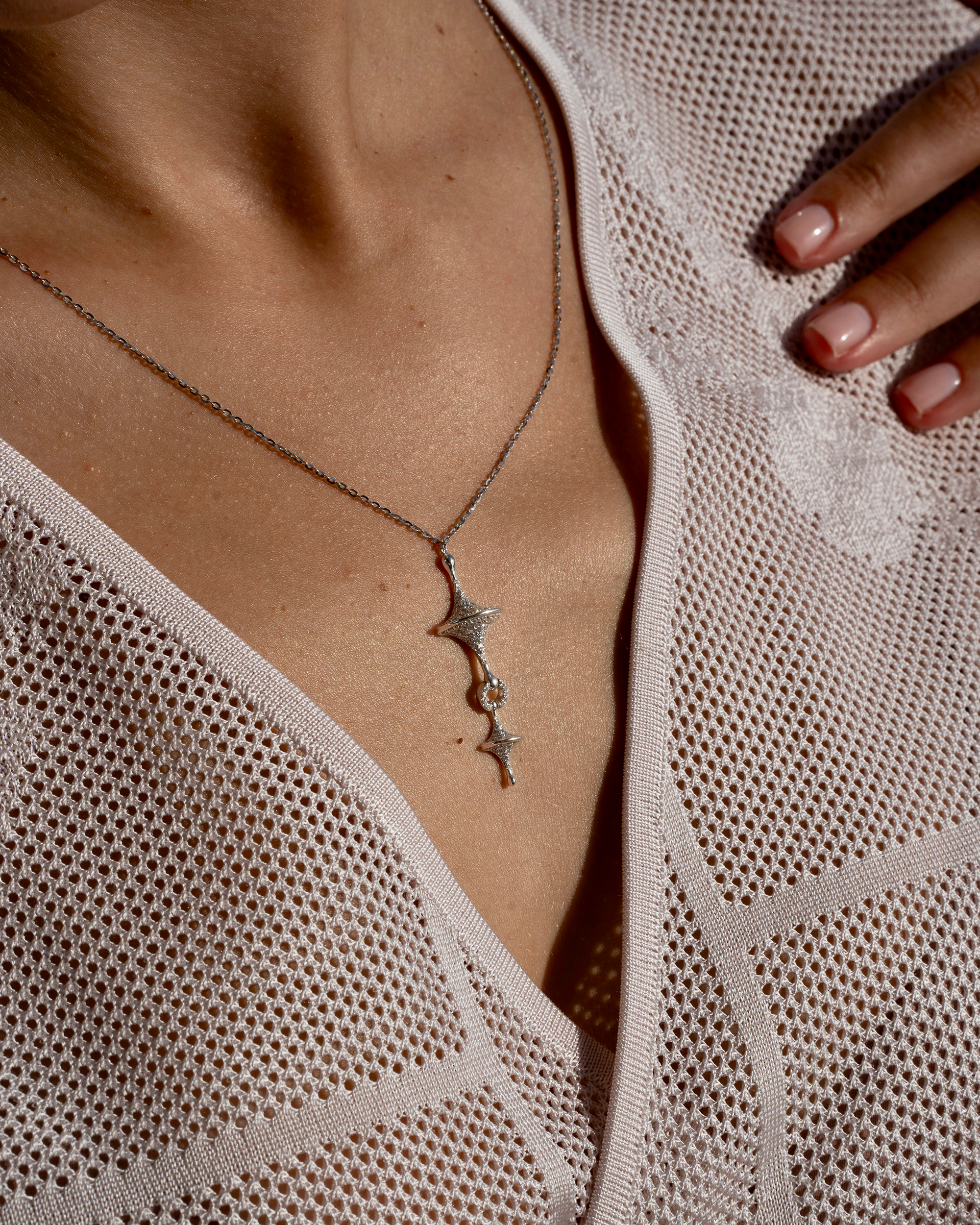 Toupie Sautoir Diamond Necklace