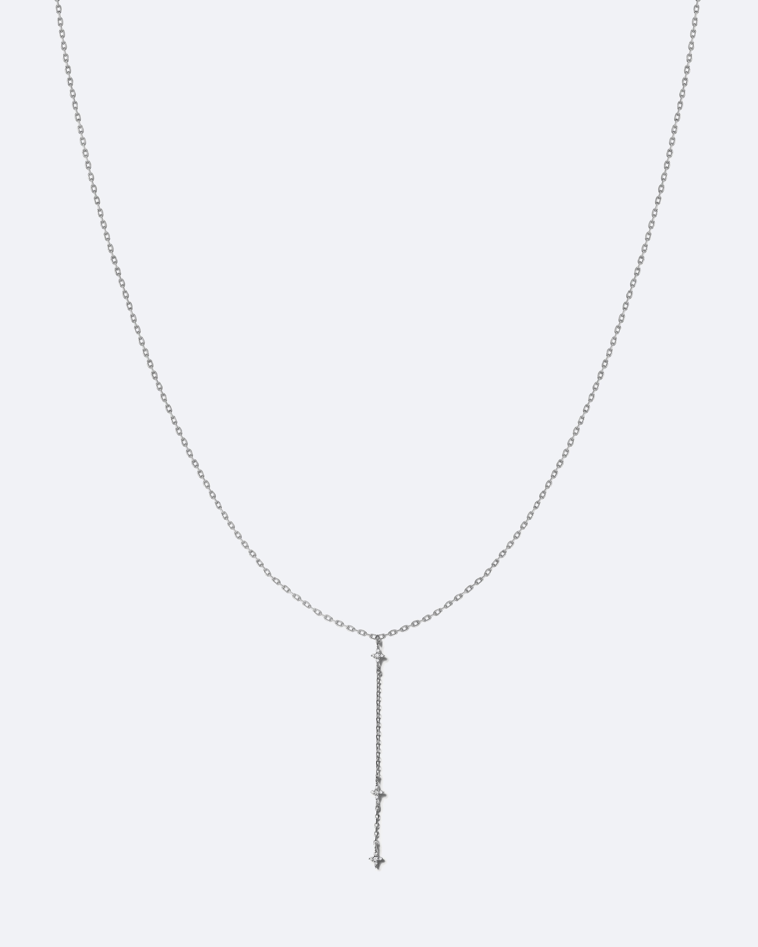 Aurora Mini Diamond Lariat Necklace