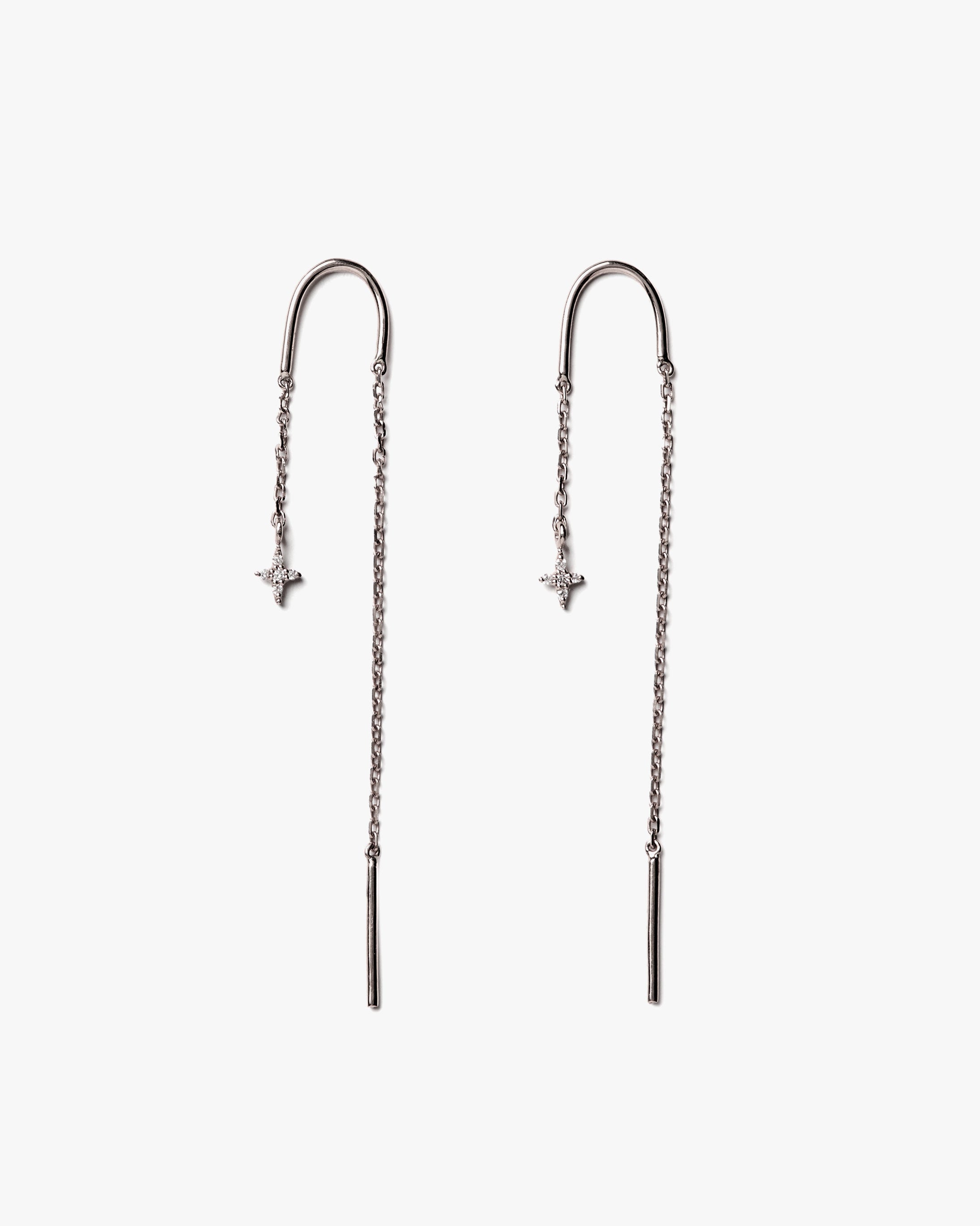 Aurora Mini Diamond Chain Earrings