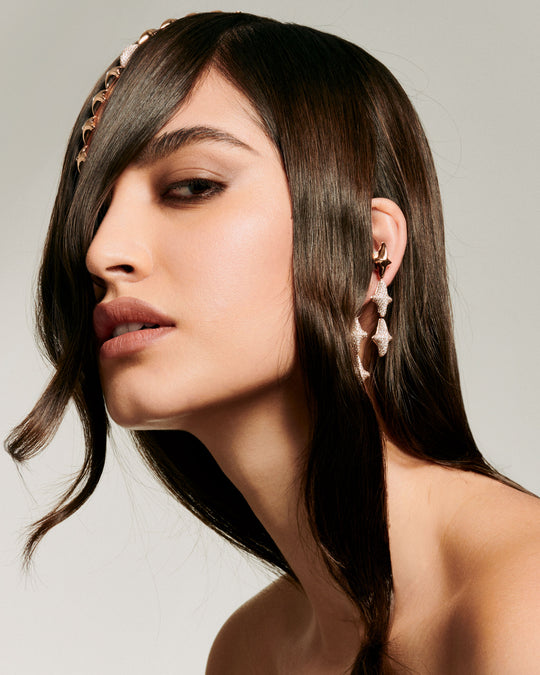 Ember Pavé Diamond Drop Earrings