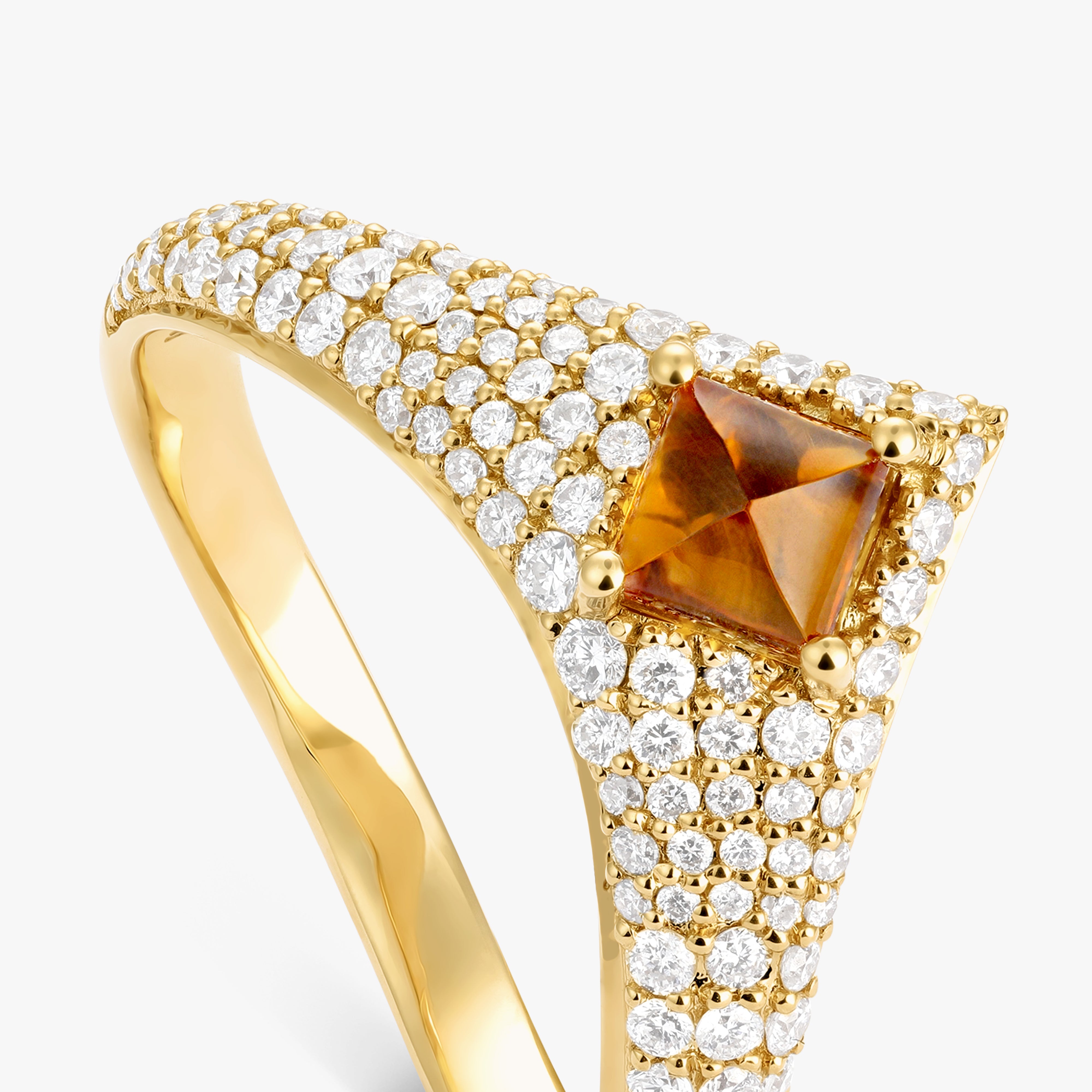 Tidal Citrine Ring