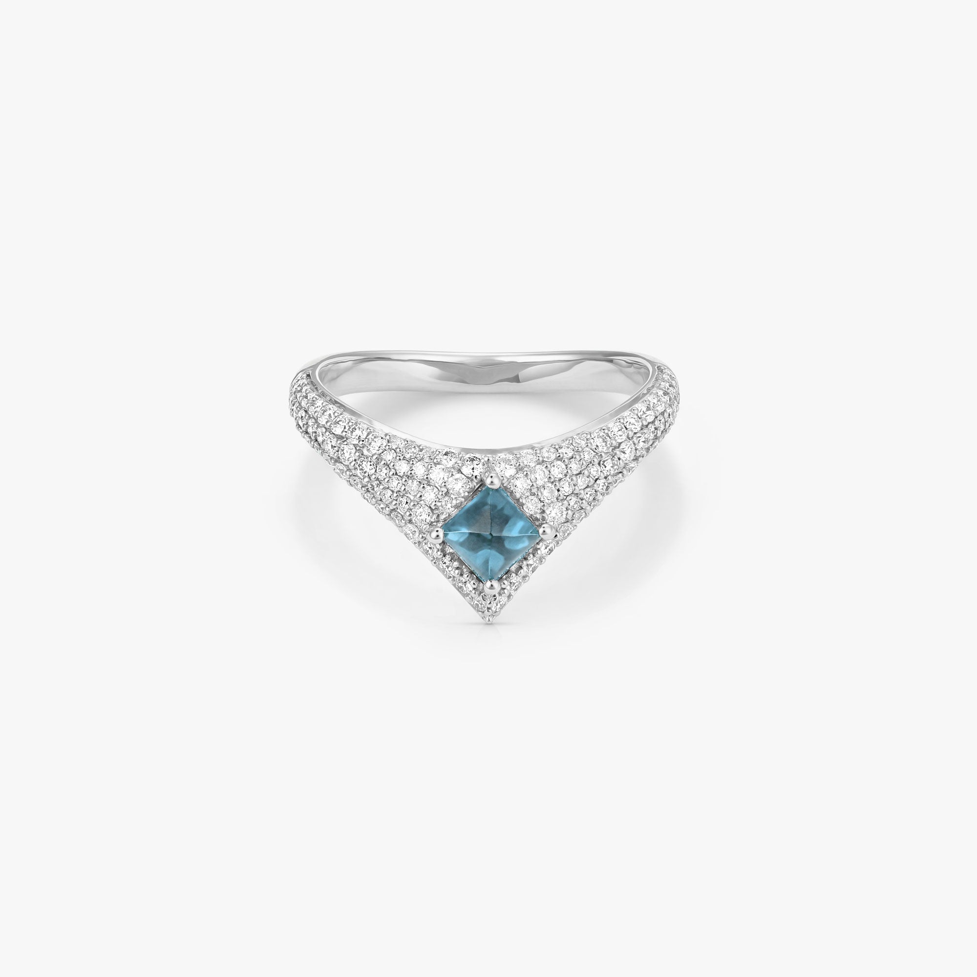 Tidal Blue Topaz Ring