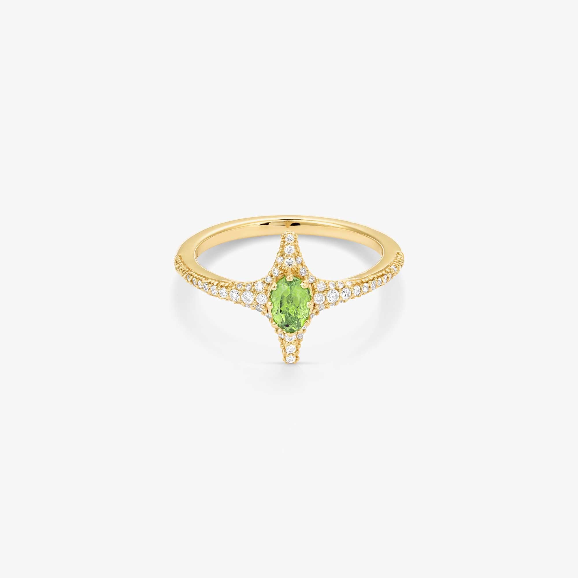 Selene Peridot Ring