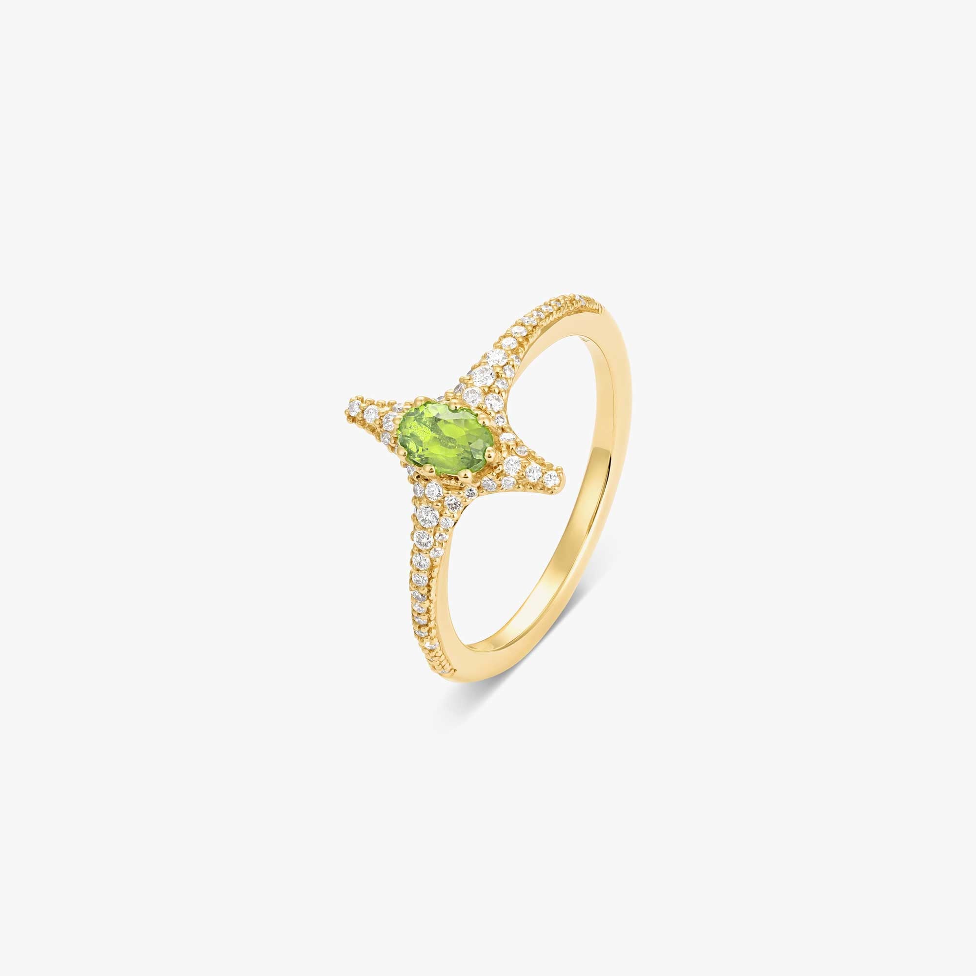 Selene Peridot Ring