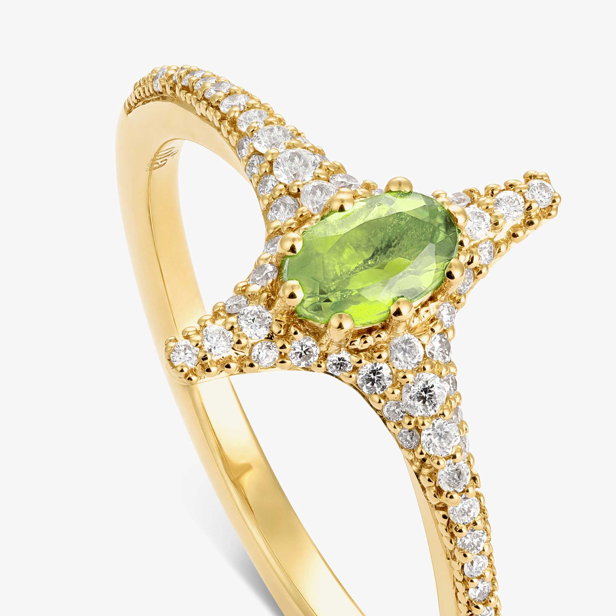 Selene Peridot Ring