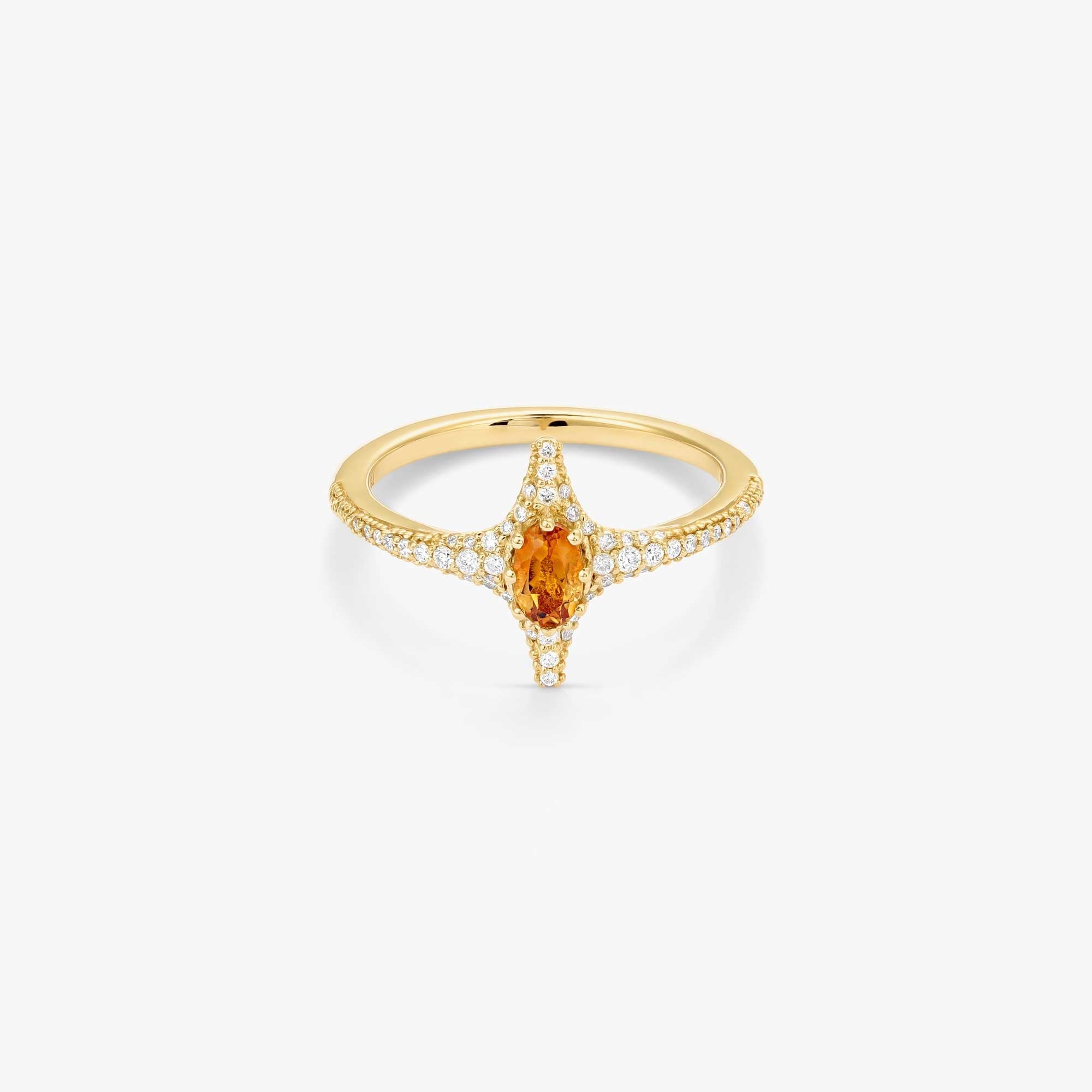 Selene Citrine Ring
