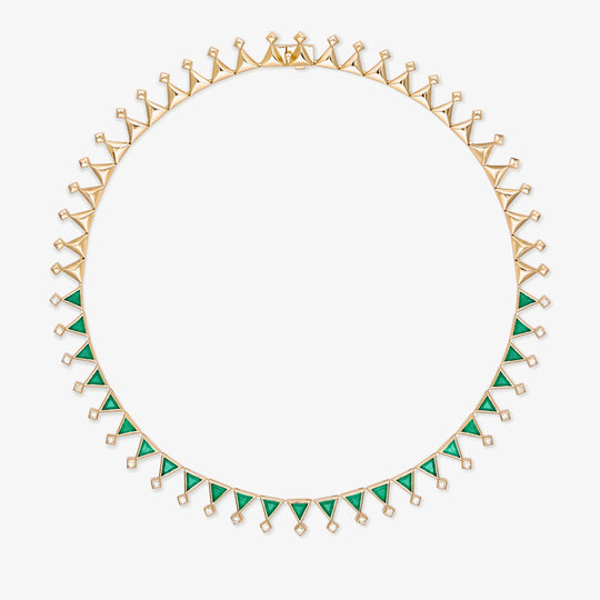 Sahra emerald necklace