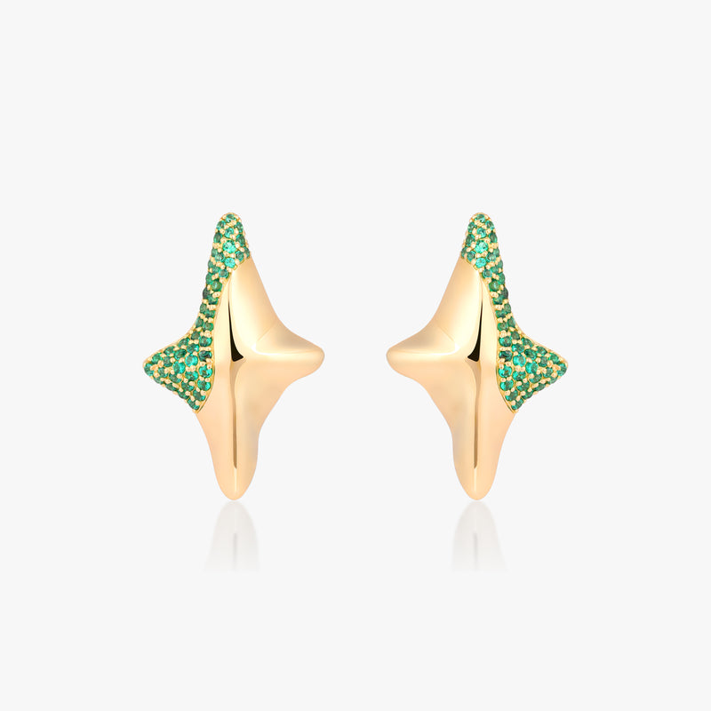 Solstice pavé earrings
