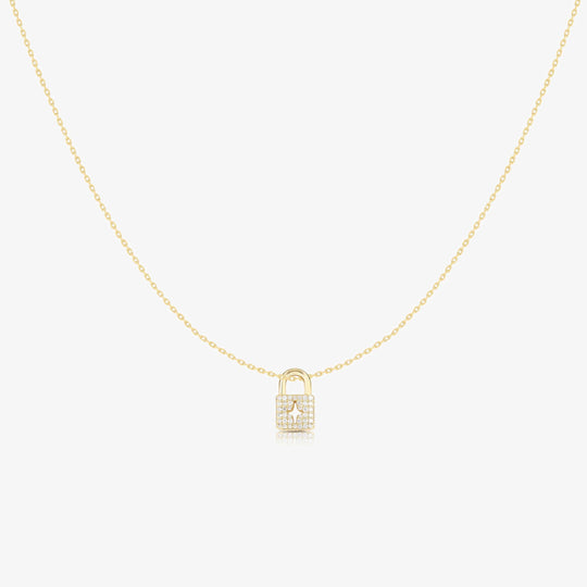Mine Lock Diamond Necklace