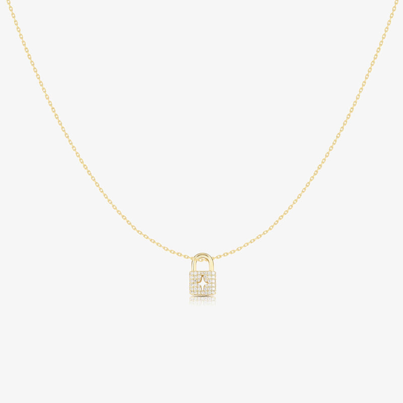 Mine Lock Diamond Necklace