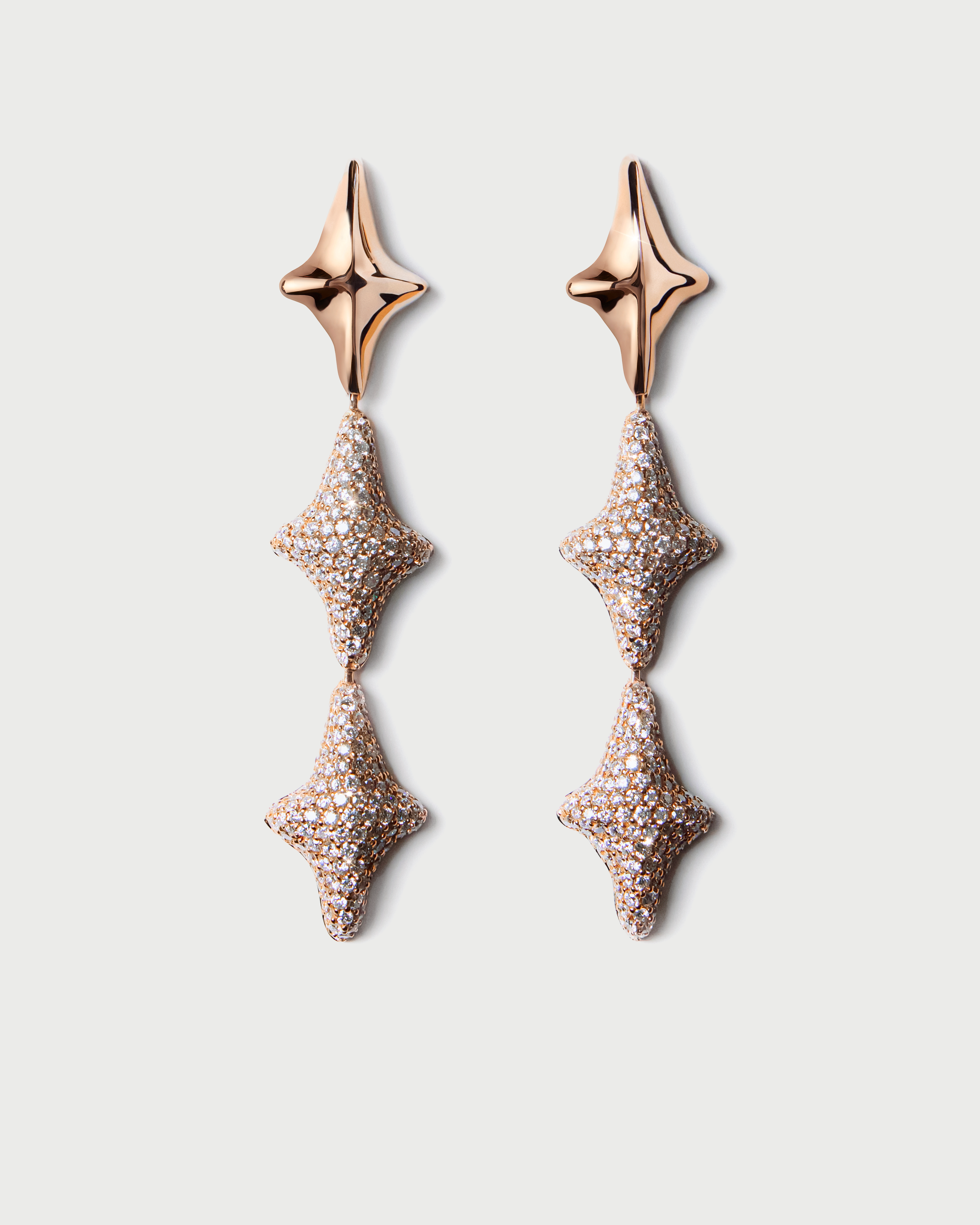 Ember Pavé Diamond Drop Earrings