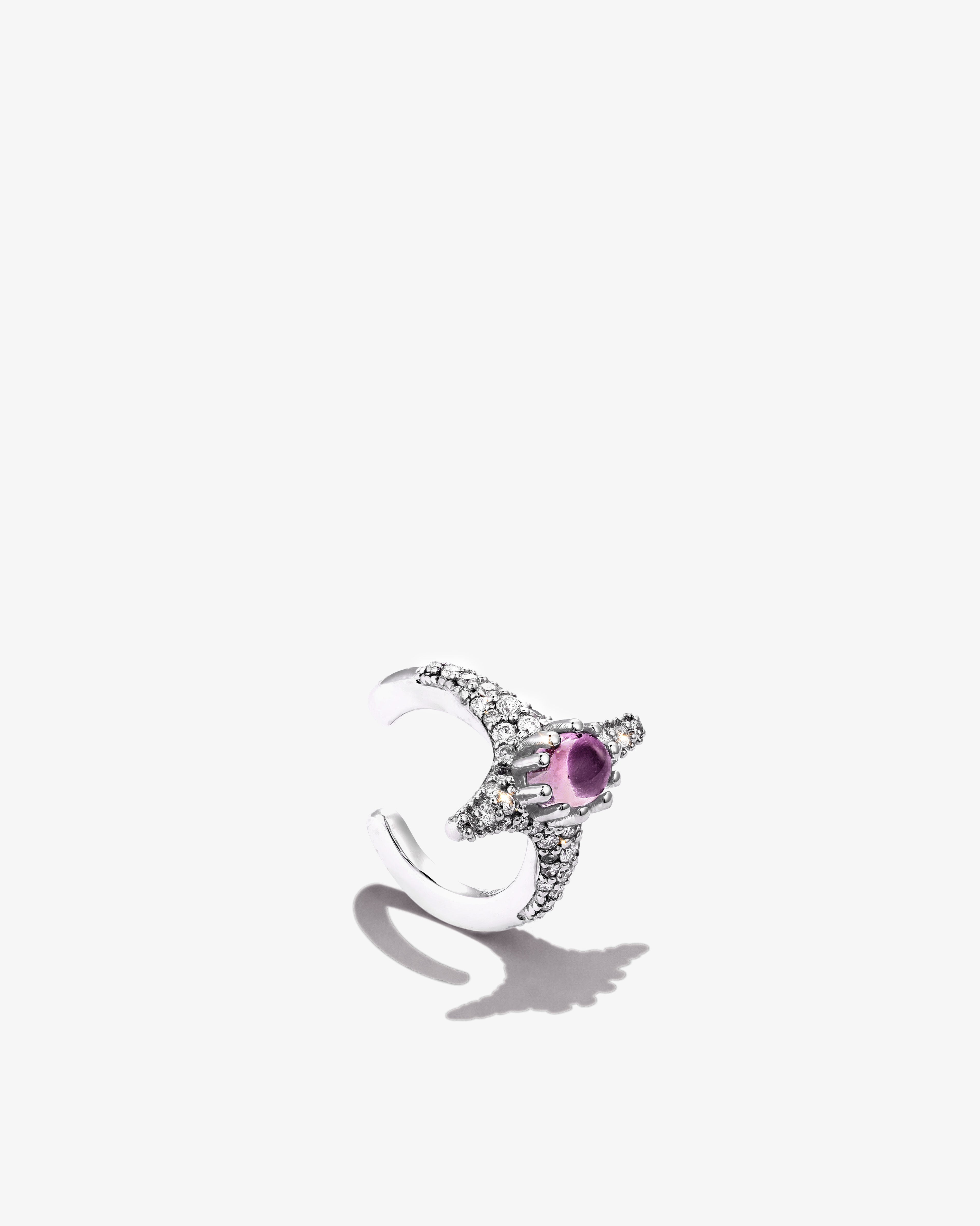 Selene Pink Sapphire Earcuff