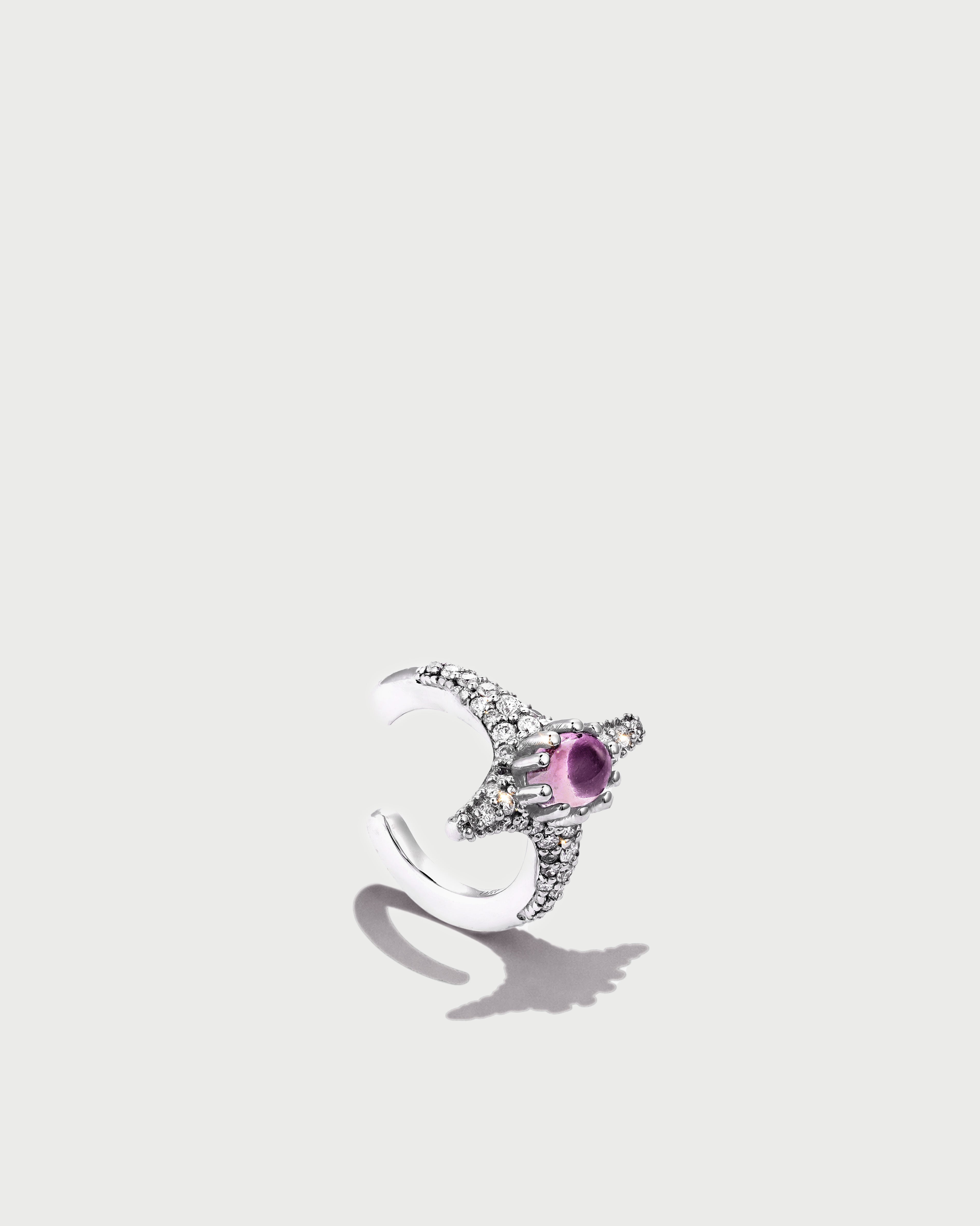 Selene Pink Sapphire Earcuff