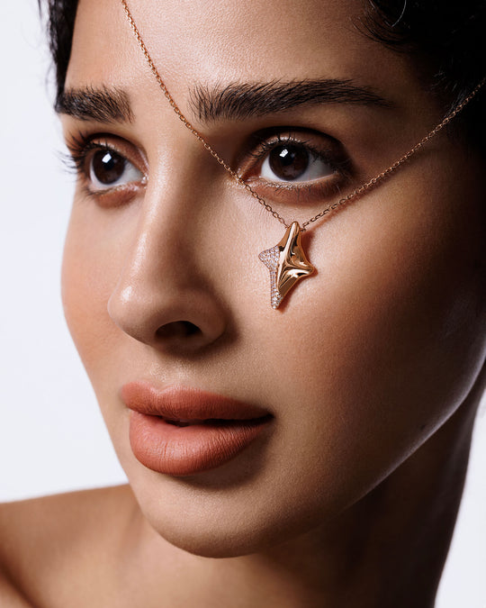 Ember Contrast Pendant Necklace