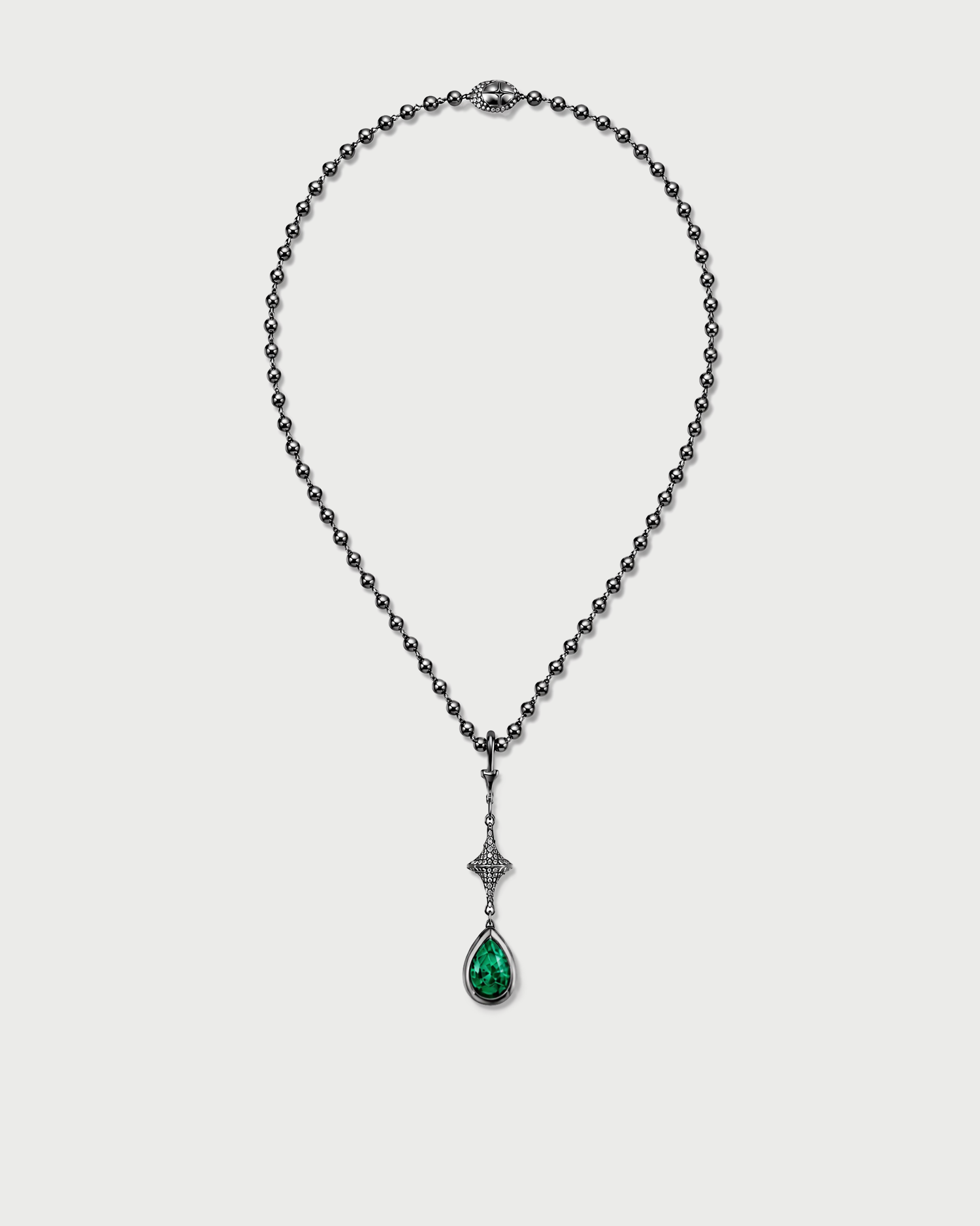 Toupie Onyx Drop Necklace