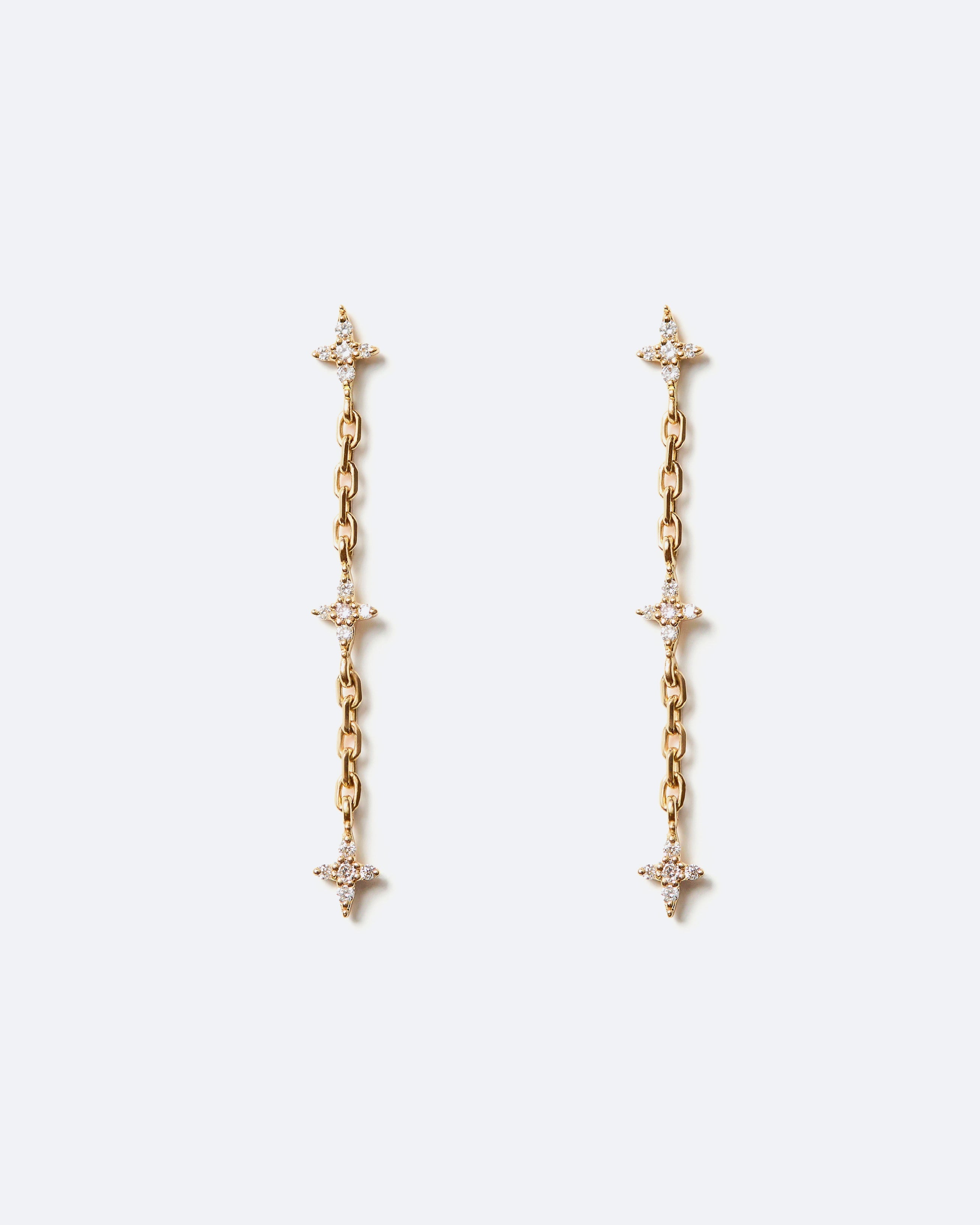 Aurora Mini Diamond Drop Earrings