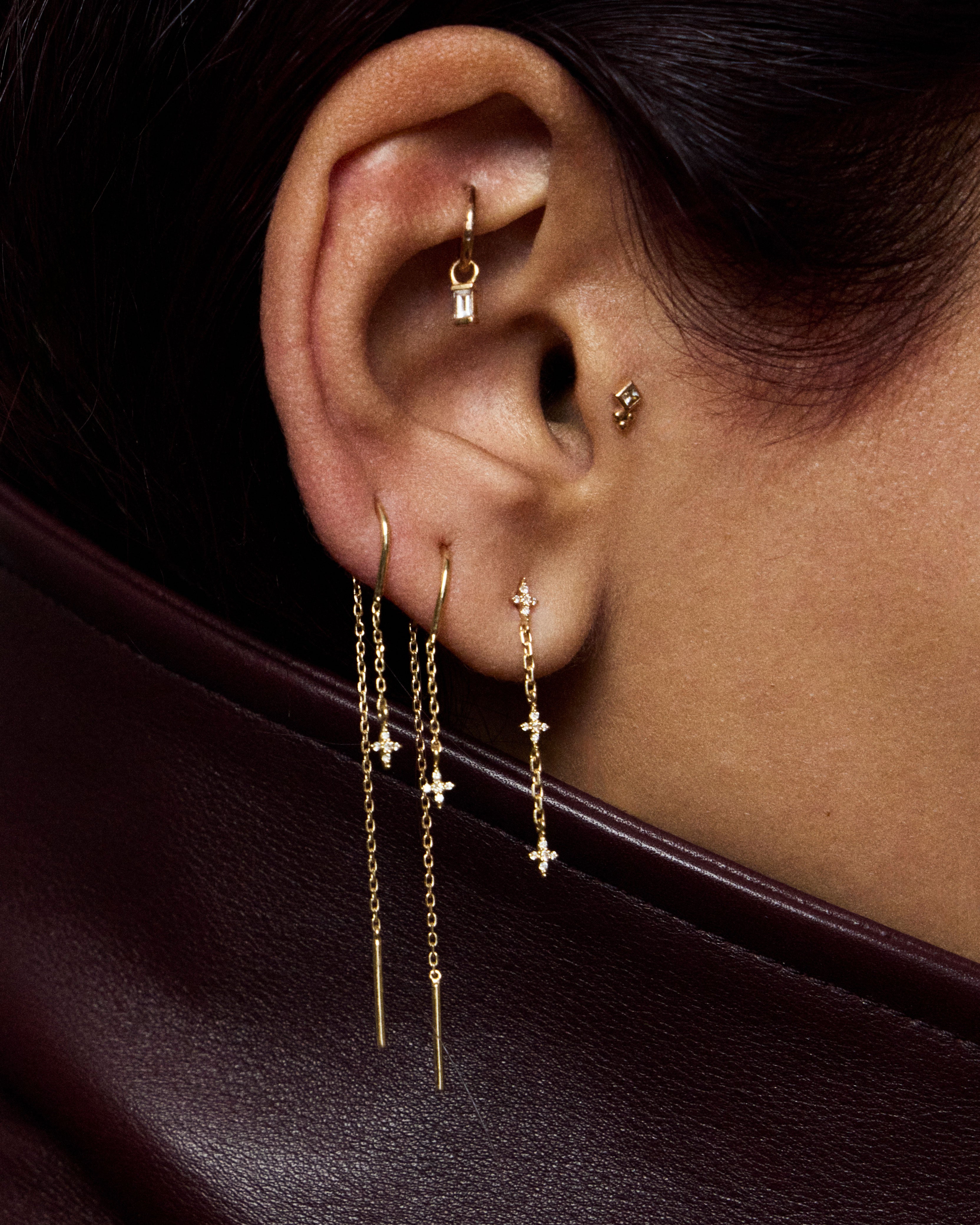 Aurora Mini Diamond Drop Earrings