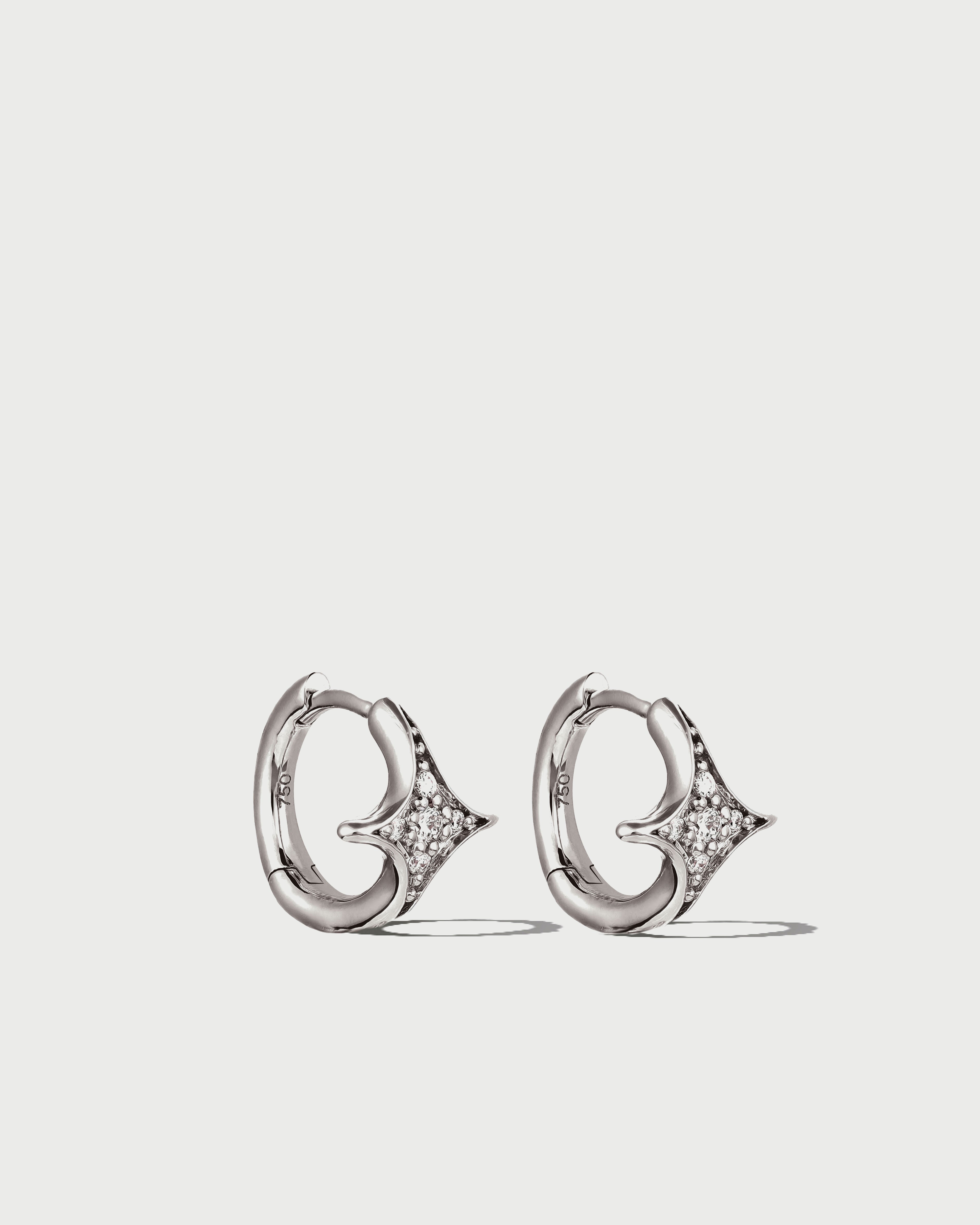 Luna Diamond Hoop Earrings