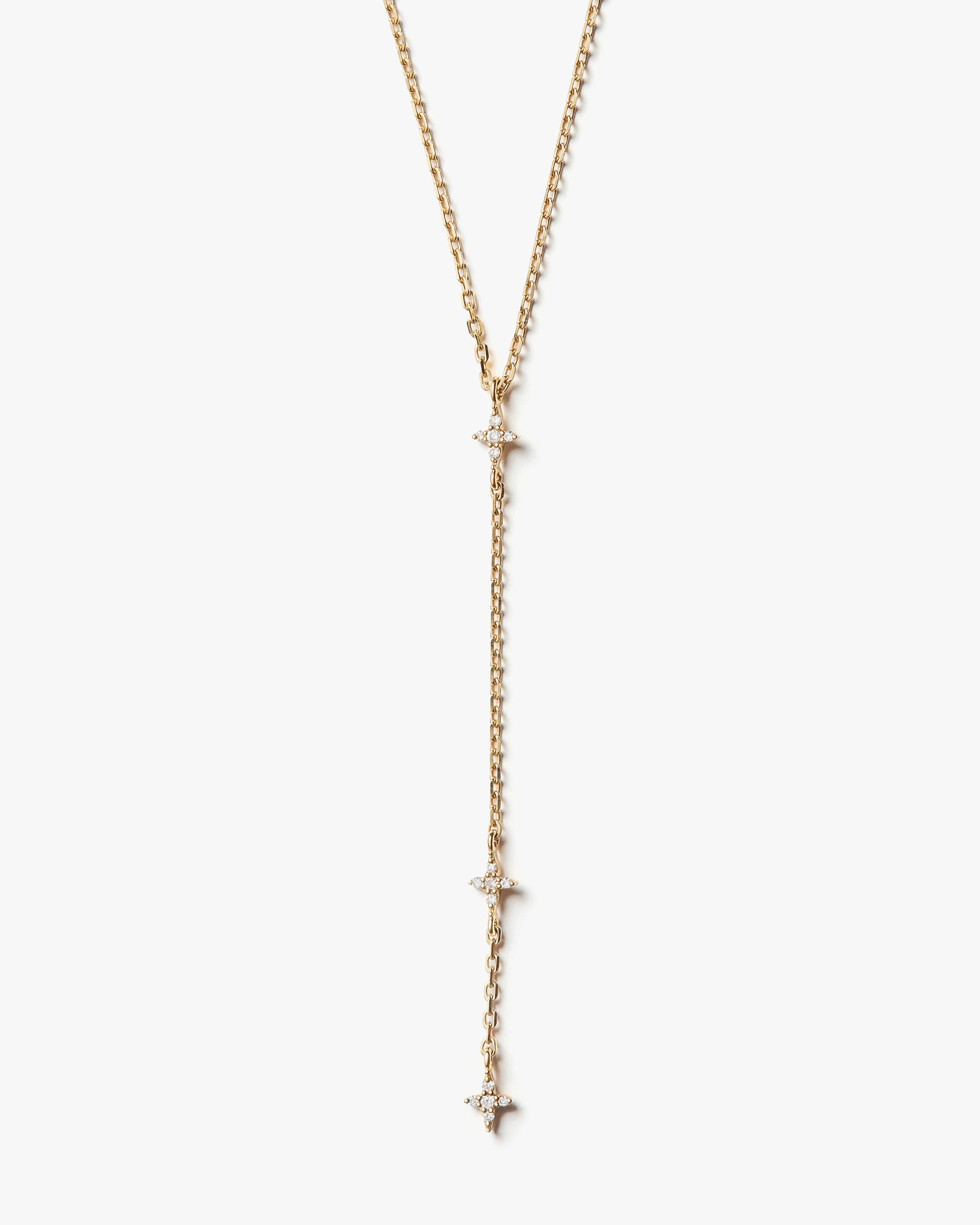 Aurora Mini Diamond Lariat Necklace