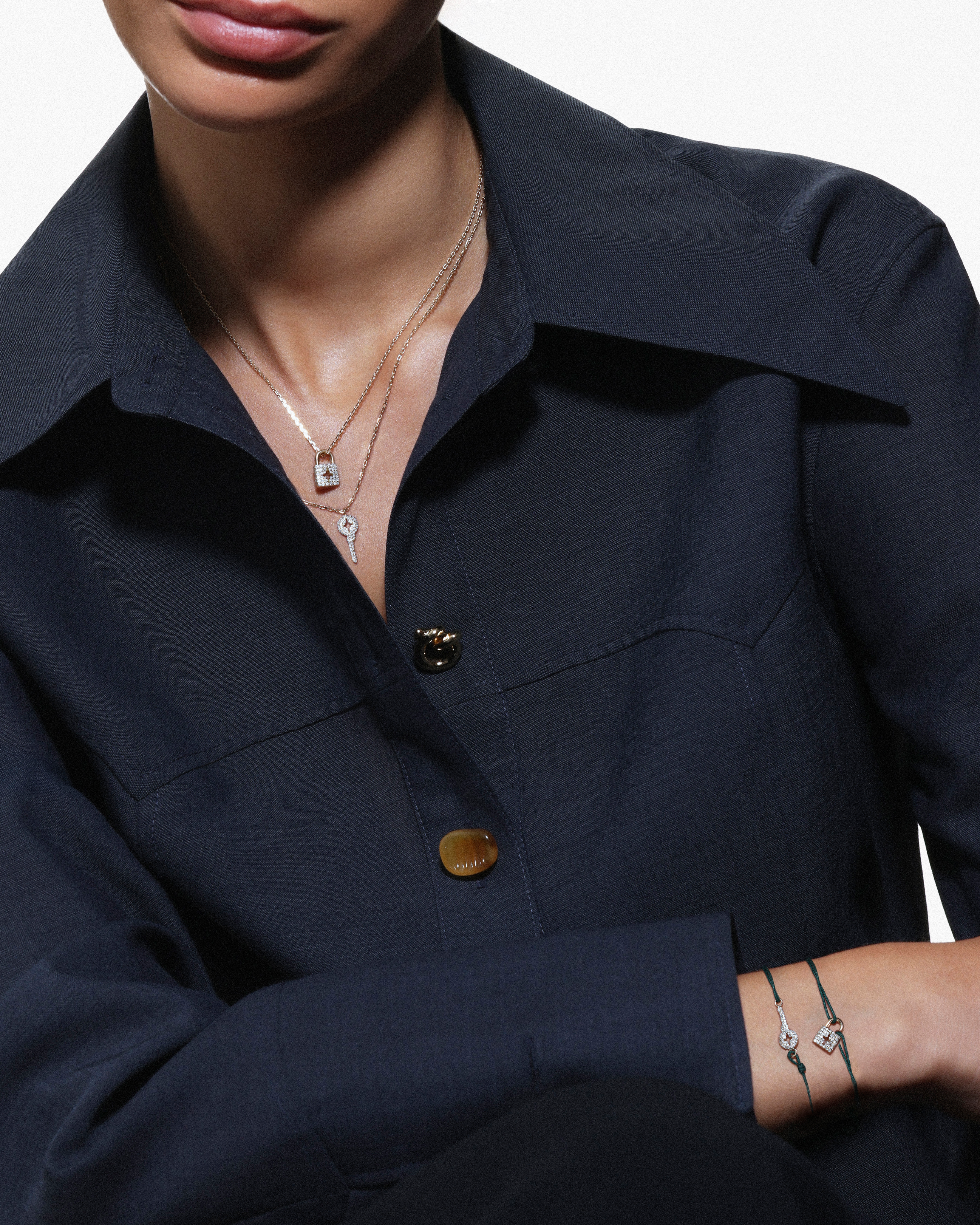 Yours Key Diamond Necklace