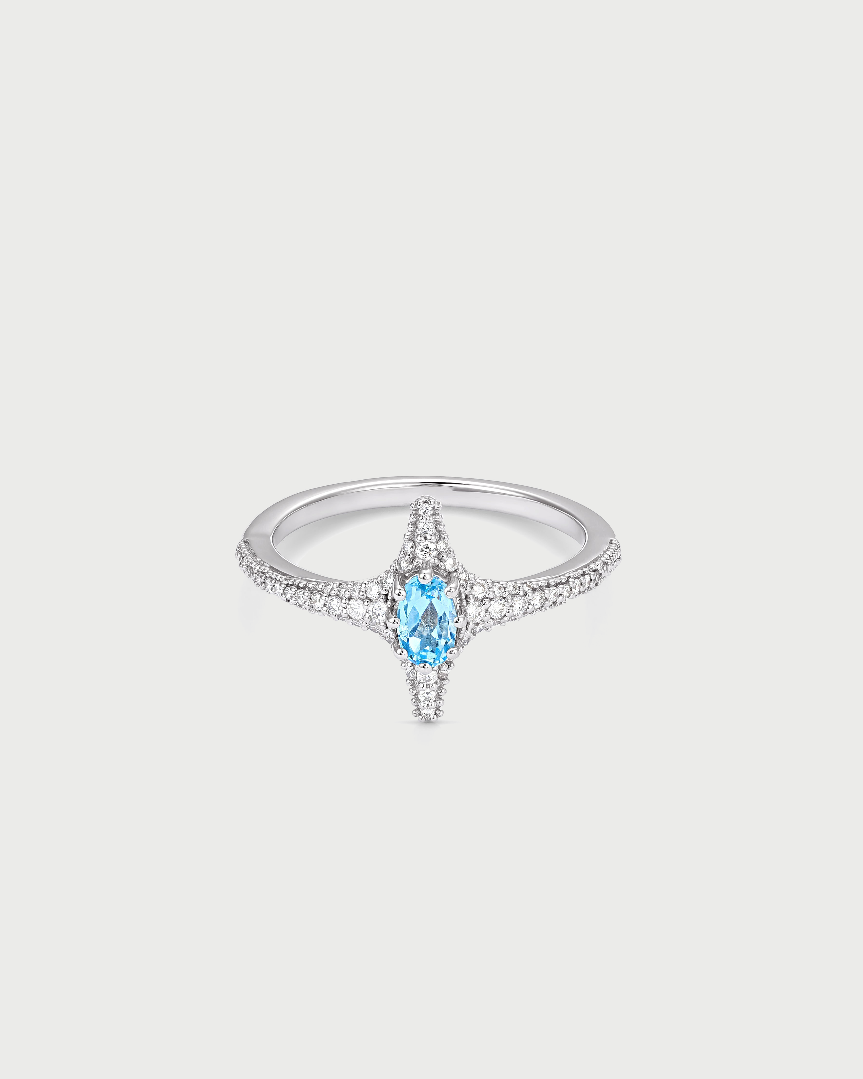 Selene Blue Topaz Ring
