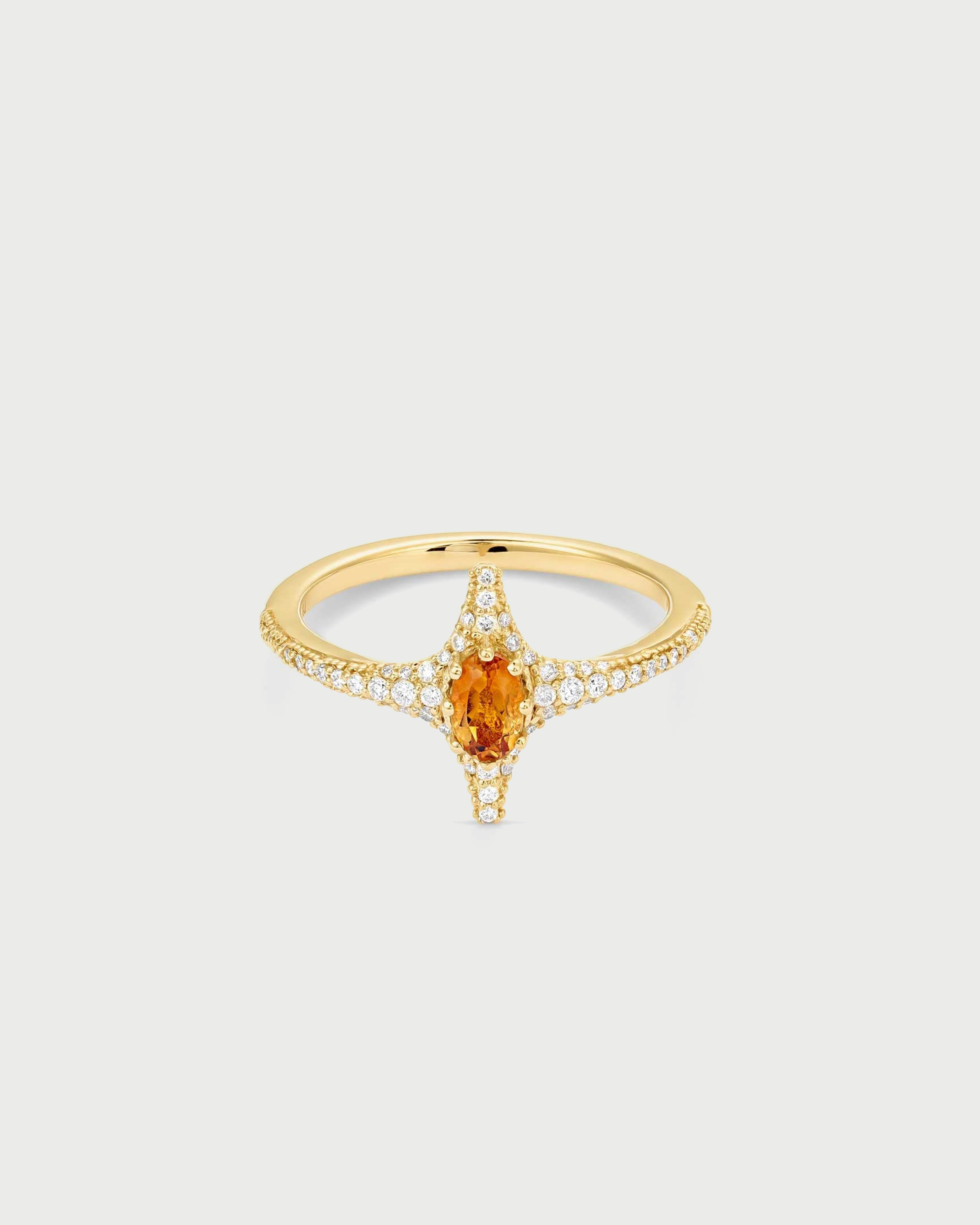 Selene Citrine Ring