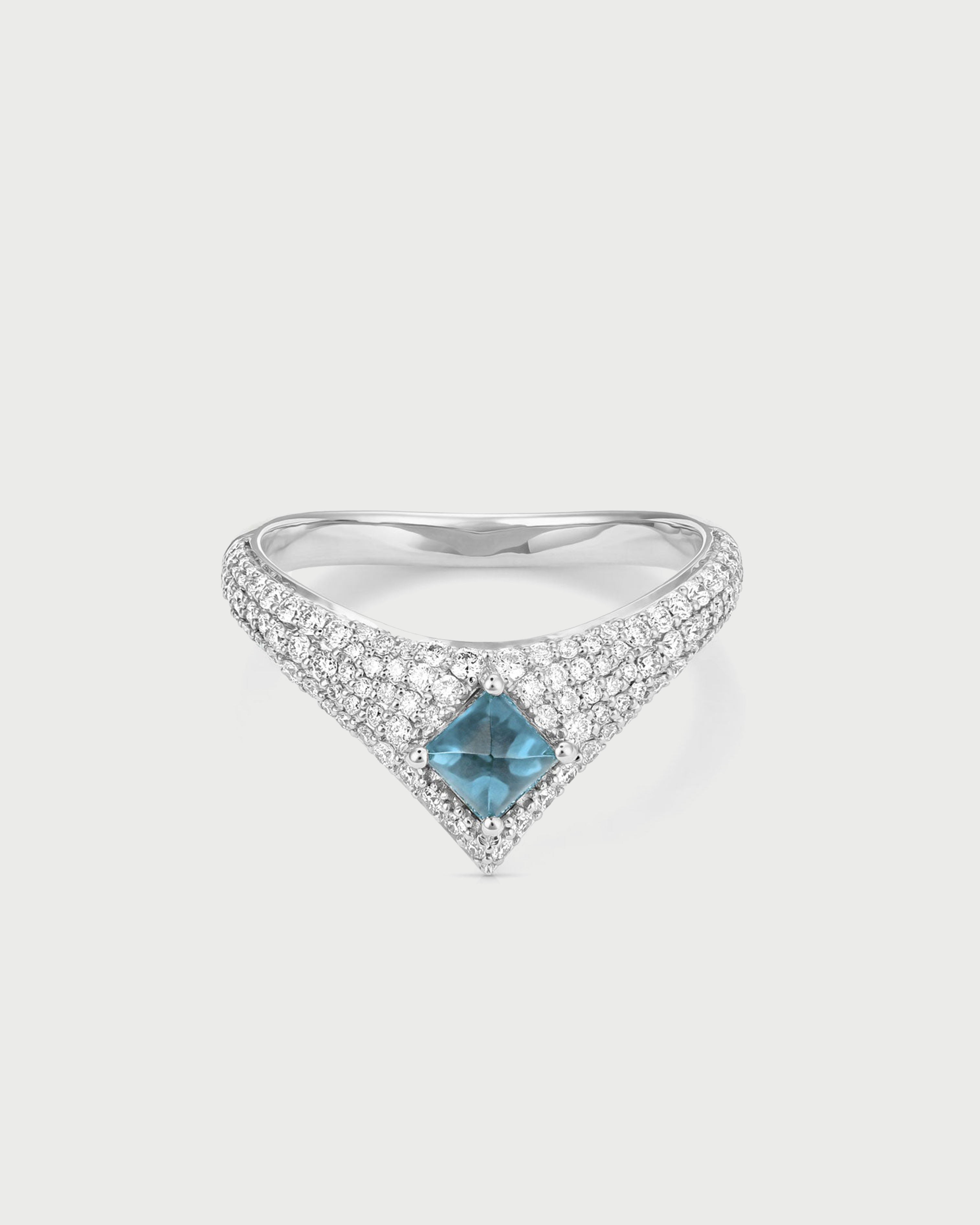 Tidal Blue Topaz Ring