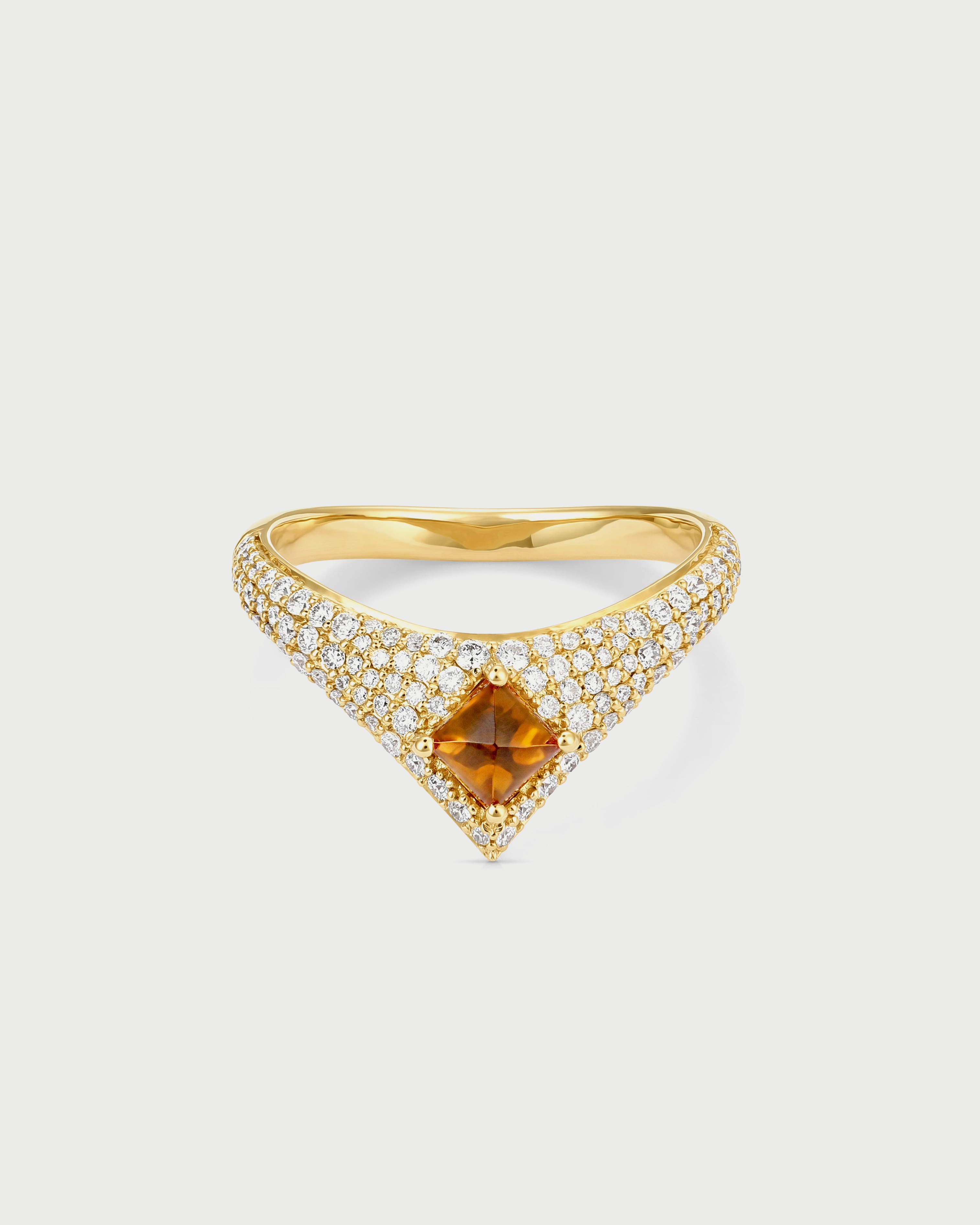 Tidal Citrine Ring