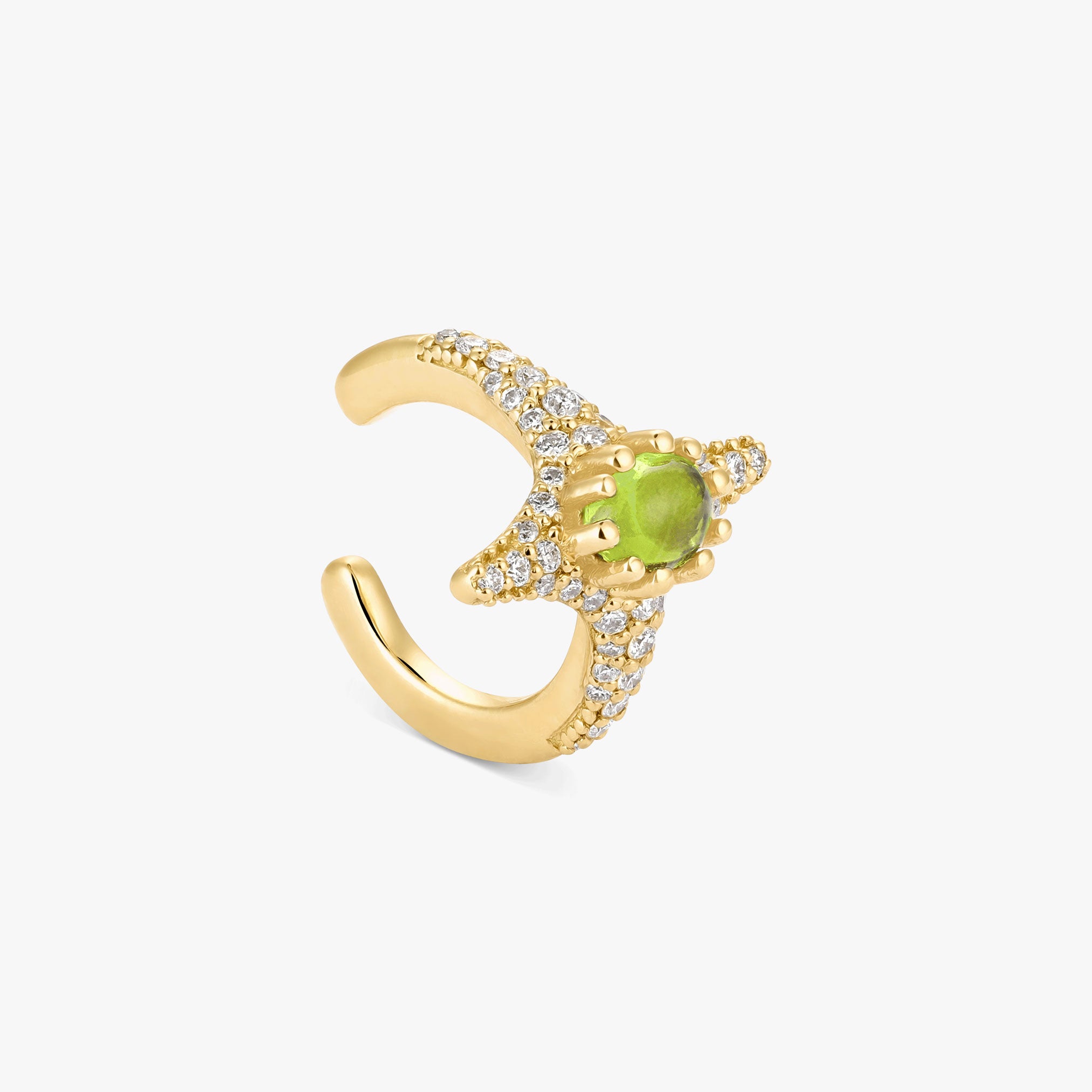 Selene Peridot Earcuff