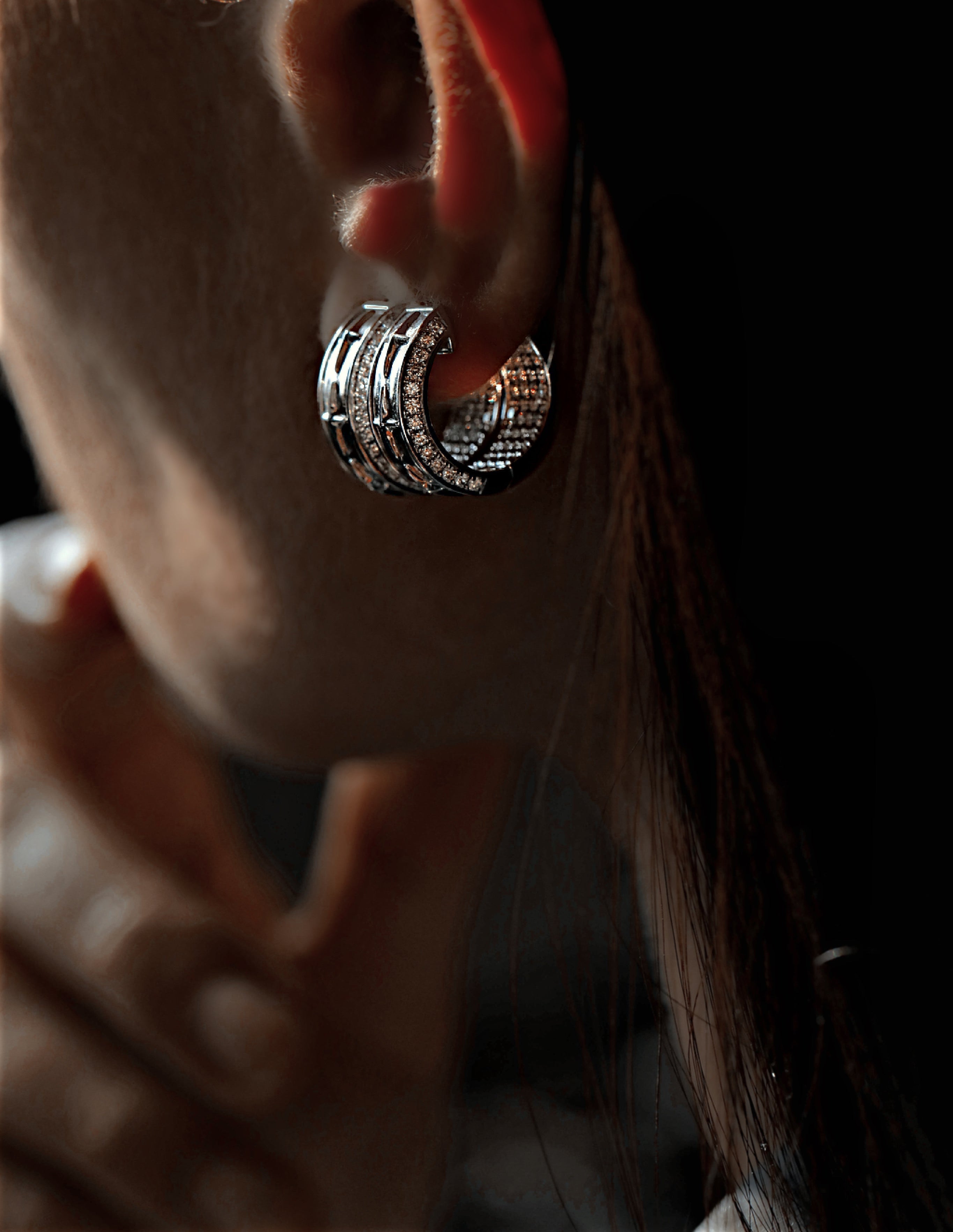 Elara Diamond Hoops