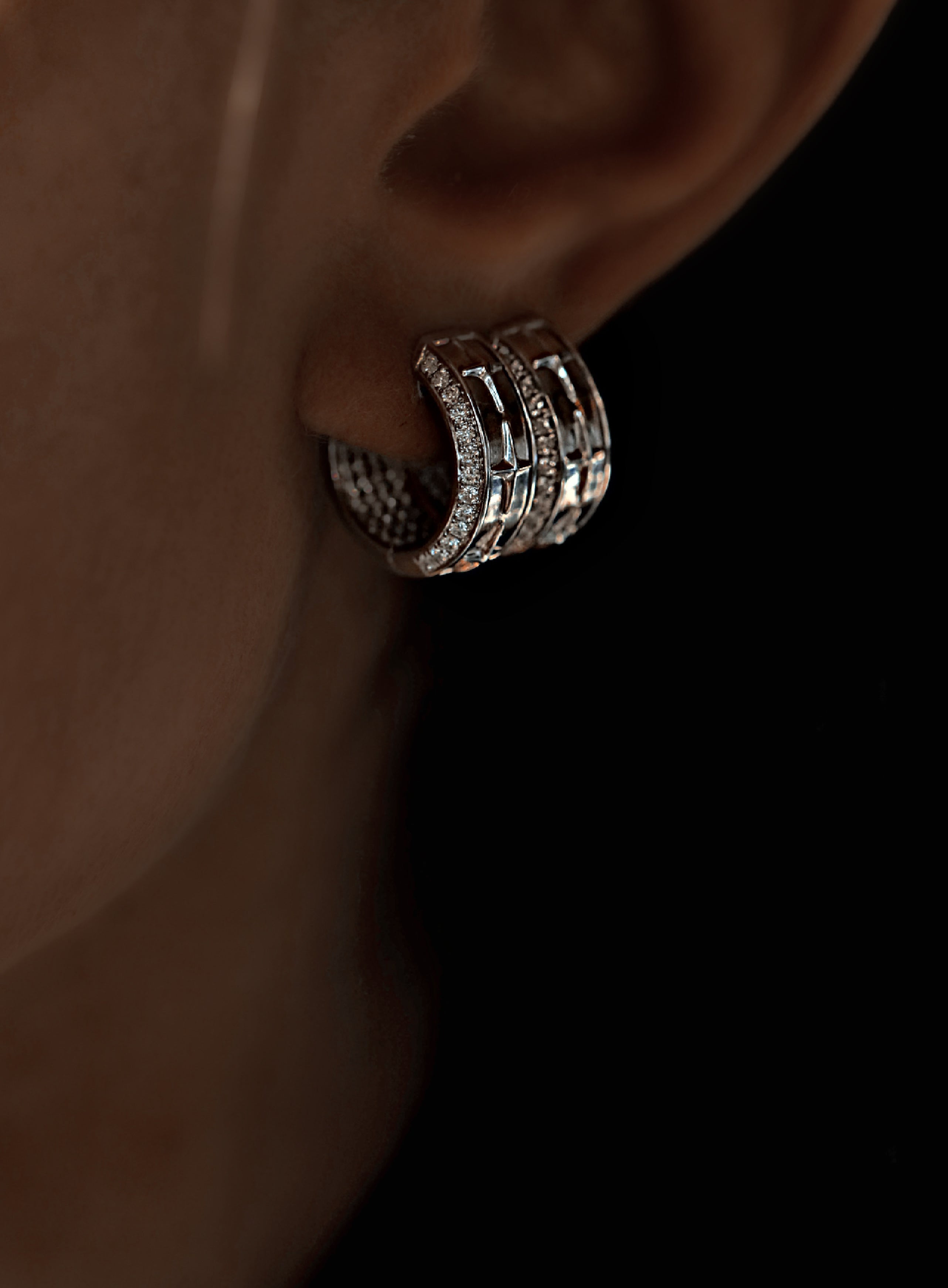 Elara Diamond Hoops